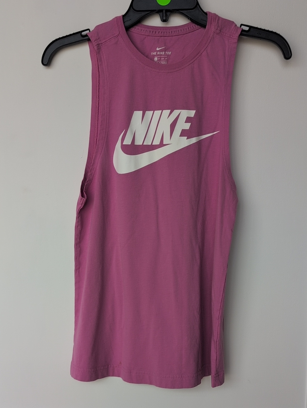 Nike Mauve-Pink Sleeveless Tank with White Swoosh